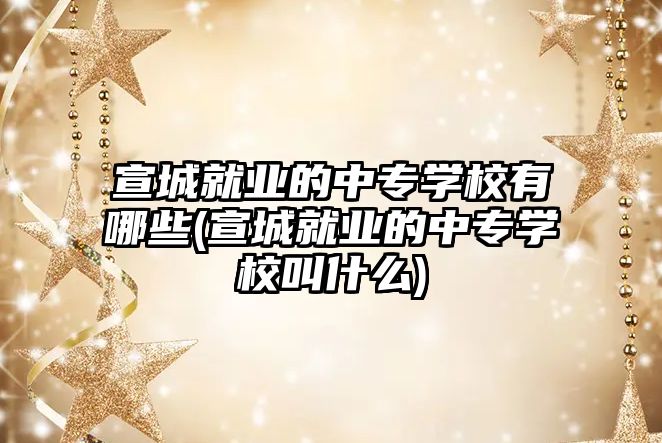 宣城就業(yè)的中專學校有哪些(宣城就業(yè)的中專學校叫什么)