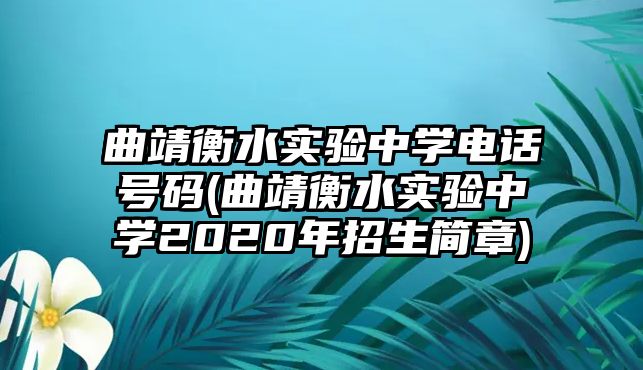 曲靖衡水實(shí)驗(yàn)中學(xué)電話號(hào)碼(曲靖衡水實(shí)驗(yàn)中學(xué)2020年招生簡章)