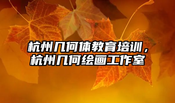 杭州幾何體教育培訓(xùn)，杭州幾何繪畫工作室