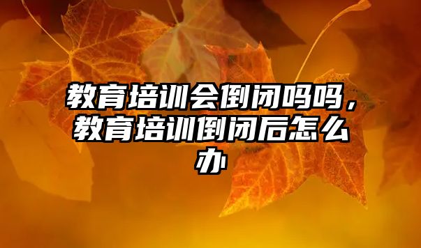 教育培訓(xùn)會倒閉嗎嗎，教育培訓(xùn)倒閉后怎么辦