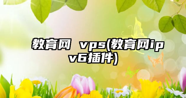 教育網(wǎng) vps(教育網(wǎng)ipv6插件)