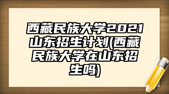 西藏民族大學(xué)2021山東招生計(jì)劃(西藏民族大學(xué)在山東招生嗎)