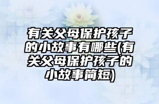 有關(guān)父母保護孩子的小故事有哪些(有關(guān)父母保護孩子的小故事簡短)