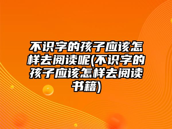 不識字的孩子應(yīng)該怎樣去閱讀呢(不識字的孩子應(yīng)該怎樣去閱讀書籍)