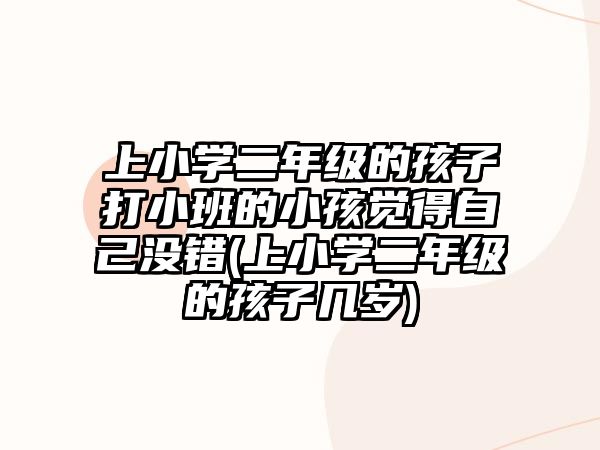 上小學(xué)二年級的孩子打小班的小孩覺得自己沒錯(上小學(xué)二年級的孩子幾歲)