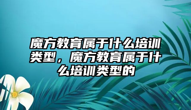 魔方教育屬于什么培訓類型，魔方教育屬于什么培訓類型的