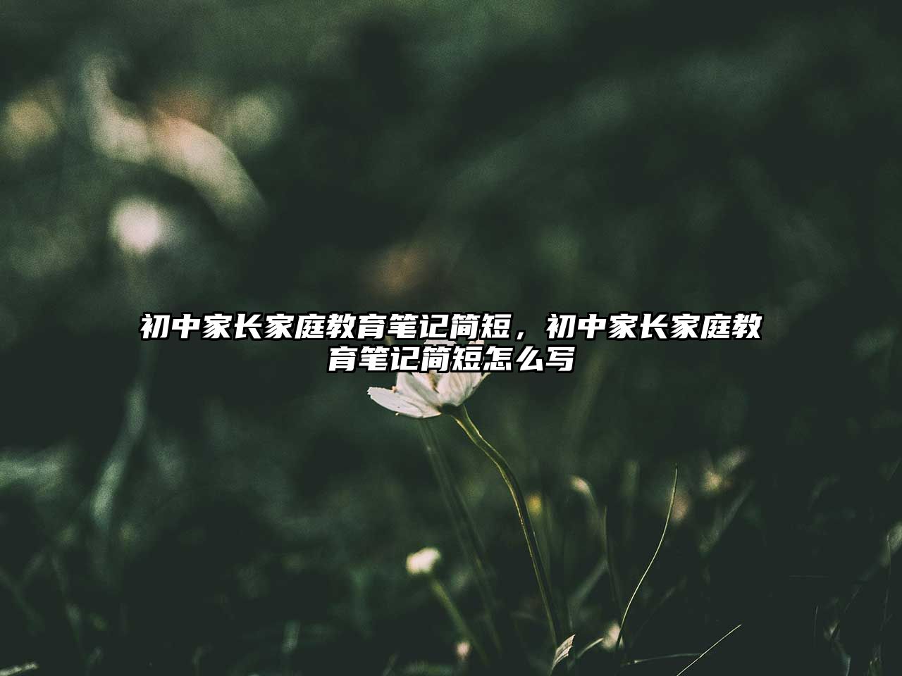 初中家長(zhǎng)家庭教育筆記簡(jiǎn)短，初中家長(zhǎng)家庭教育筆記簡(jiǎn)短怎么寫(xiě)