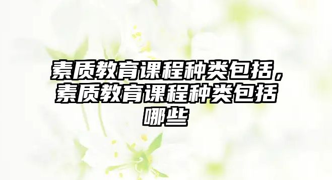 素質(zhì)教育課程種類包括，素質(zhì)教育課程種類包括哪些