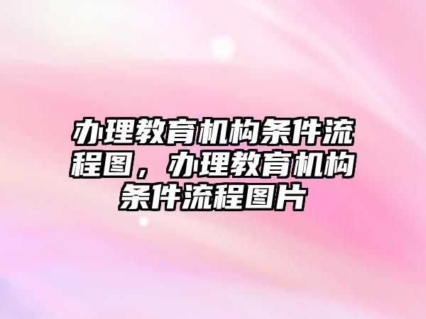 辦理教育機(jī)構(gòu)條件流程圖，辦理教育機(jī)構(gòu)條件流程圖片