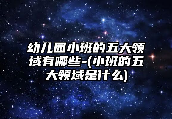 幼兒園小班的五大領(lǐng)域有哪些-(小班的五大領(lǐng)域是什么)