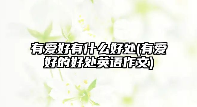 有愛(ài)好有什么好處(有愛(ài)好的好處英語(yǔ)作文)