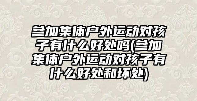 參加集體戶外運動對孩子有什么好處嗎(參加集體戶外運動對孩子有什么好處和壞處)