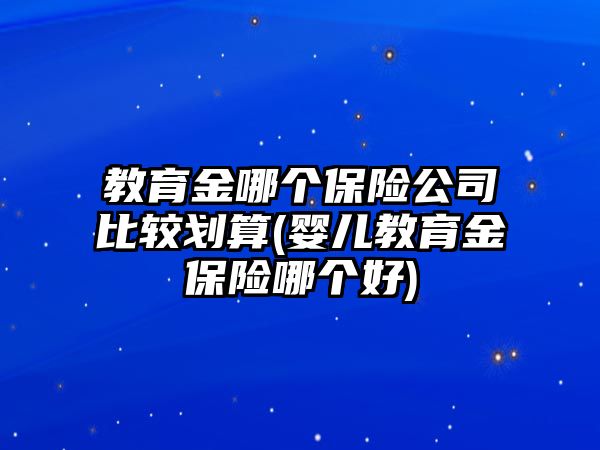 教育金哪個保險公司比較劃算(嬰兒教育金保險哪個好)