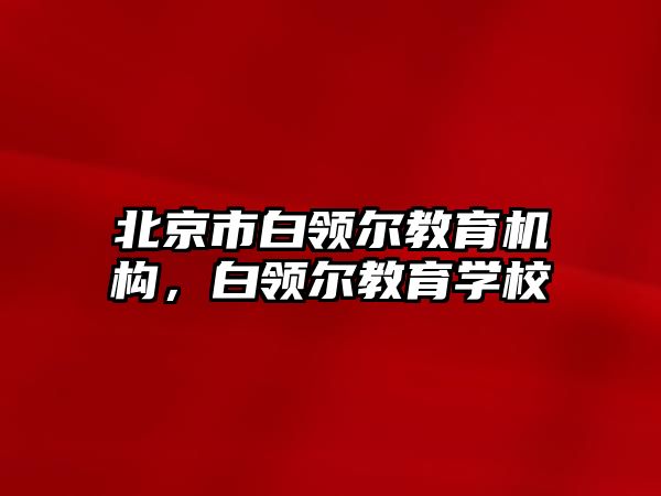 北京市白領爾教育機構，白領爾教育學校