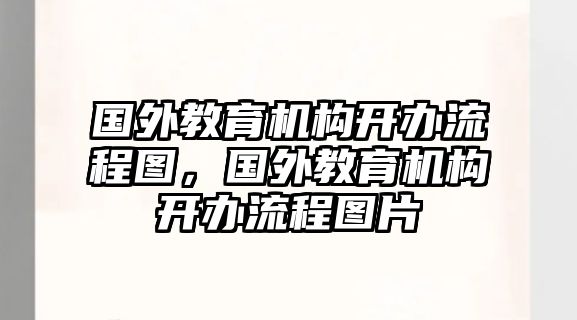 國外教育機構(gòu)開辦流程圖，國外教育機構(gòu)開辦流程圖片